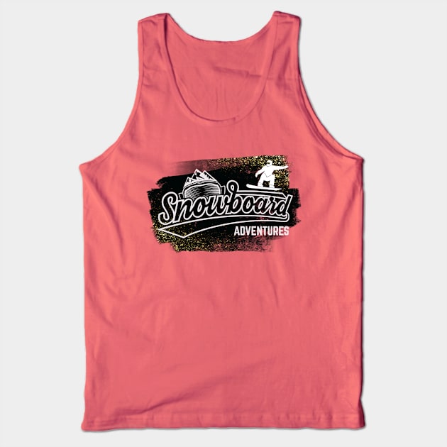 Snowboard Adventures Winter Sports Snow Tank Top by Hariolf´s Mega Store